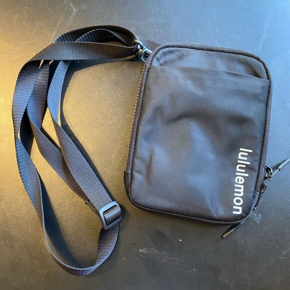 Lululemon Handbags - Lululemon Easy Access Black Nylon Small Crossbody